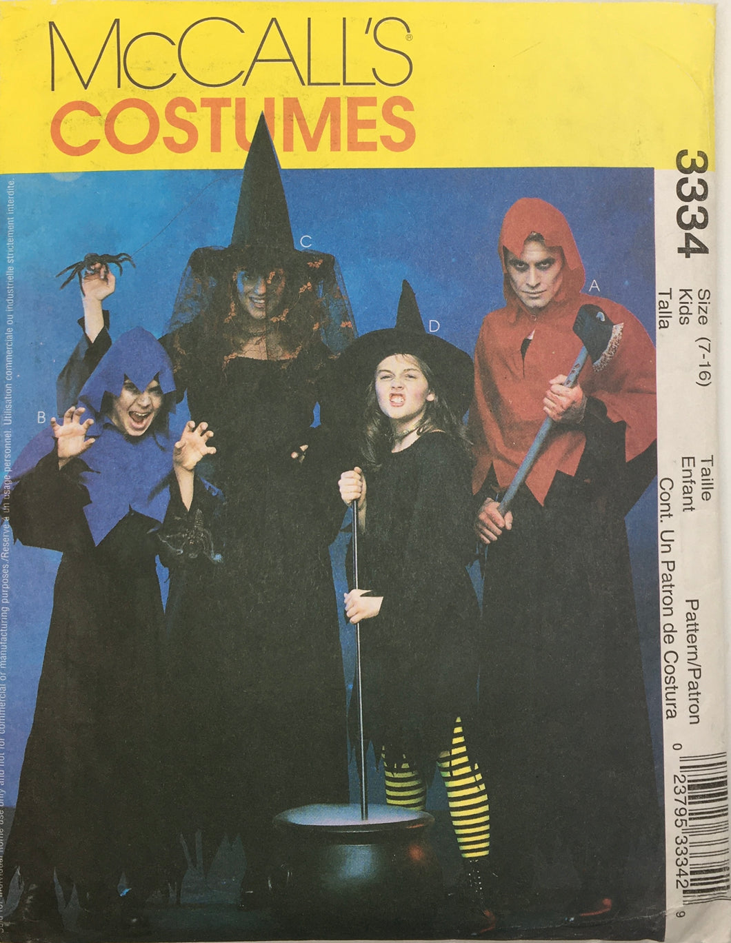 2001 Sewing Pattern: McCalls 3334