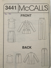 Load image into Gallery viewer, 2001 Sewing Pattern: McCalls 3441
