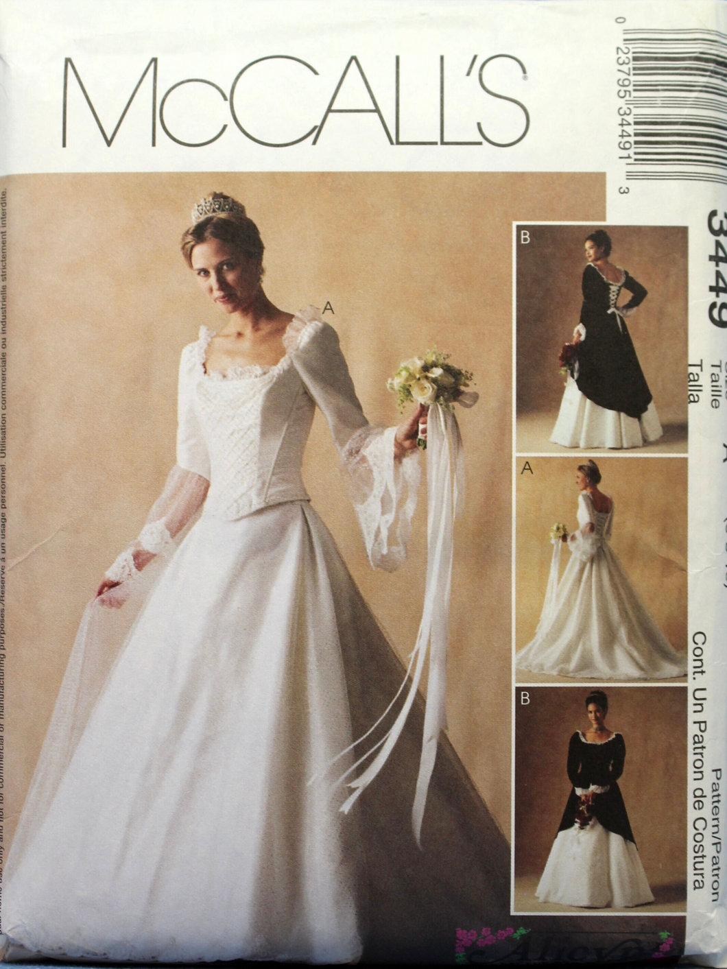 2001 Sewing Pattern: McCalls 3449