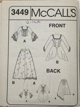 Load image into Gallery viewer, 2001 Sewing Pattern: McCalls 3449
