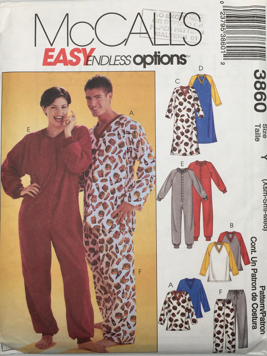 2002  Sewing Pattern: McCalls 3860