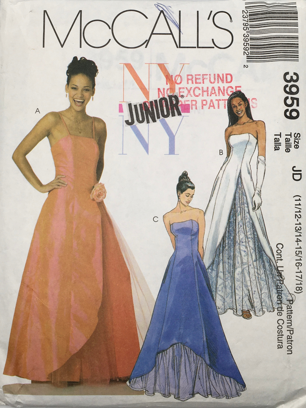 2003  Sewing Pattern: McCalls 3959