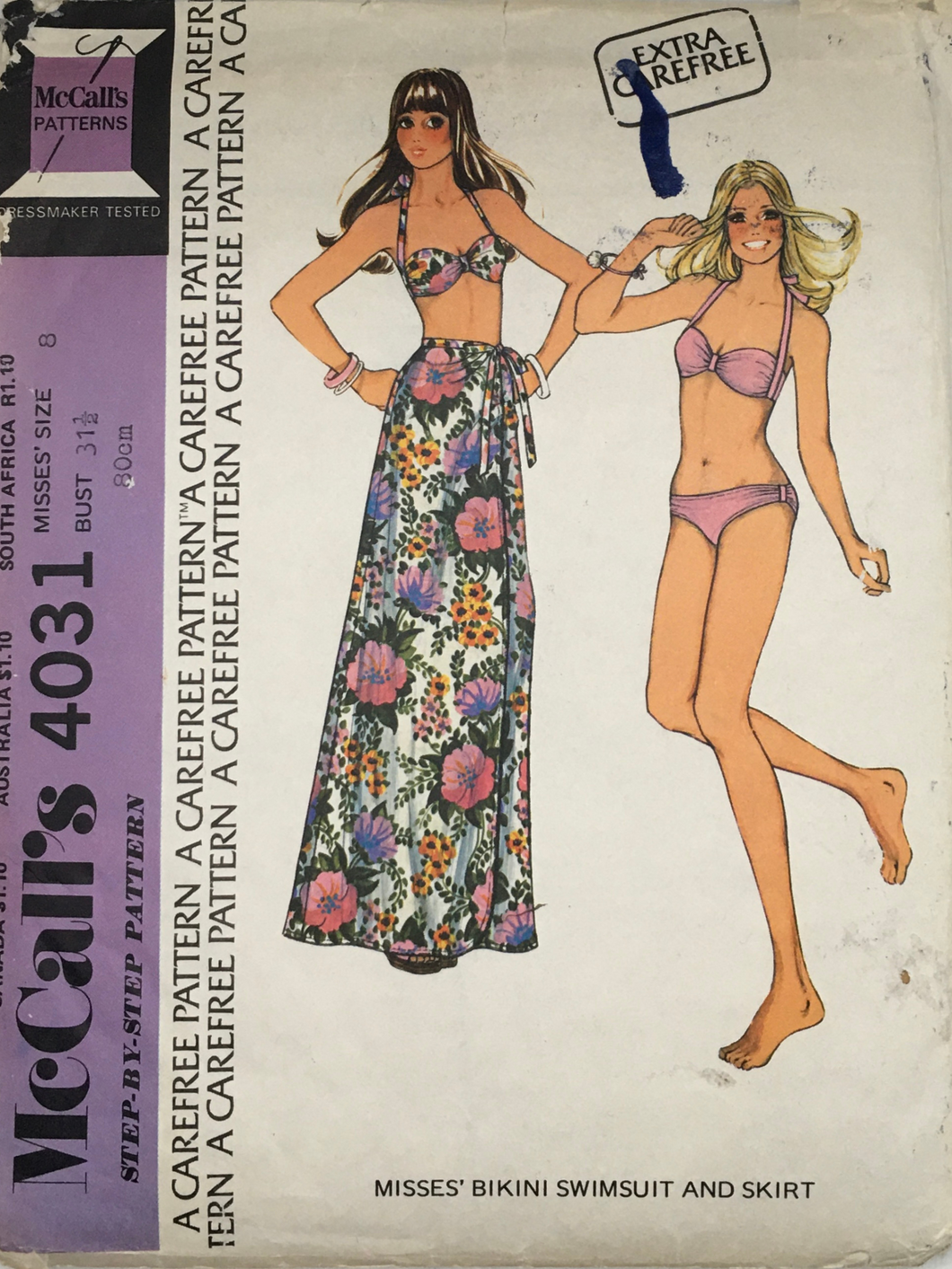1974 Vintage Sewing Pattern: McCalls 4031