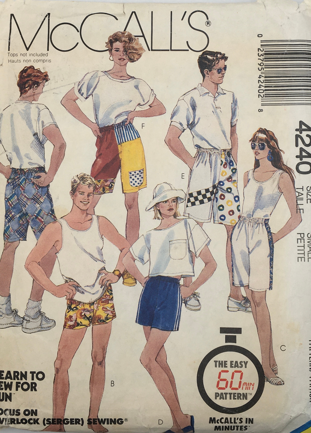 1989 Vintage Sewing Pattern: McCalls 4240