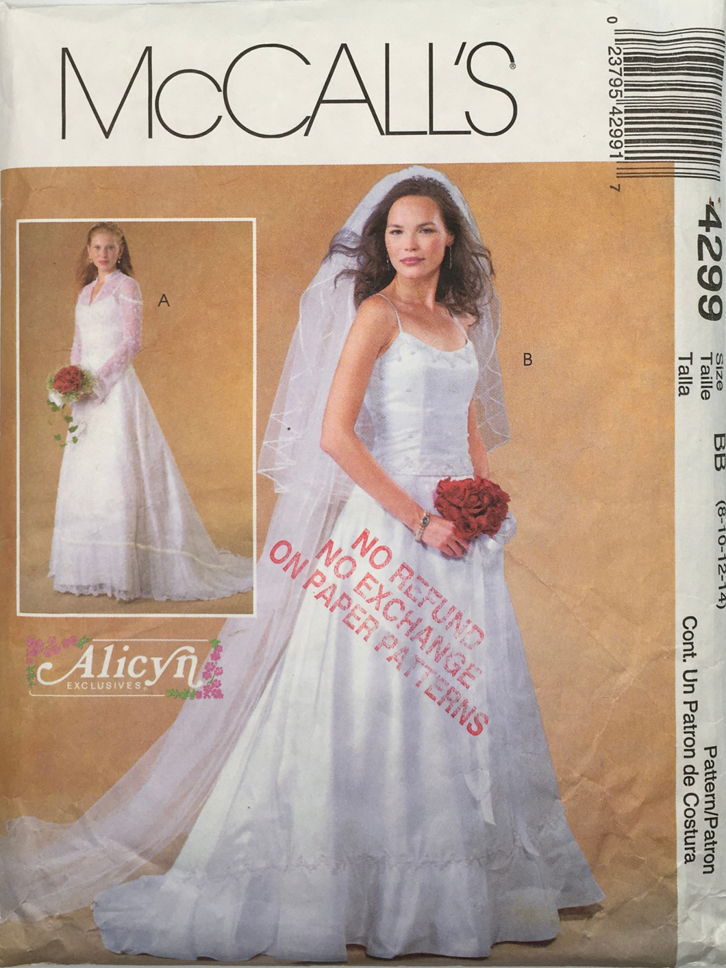 2003  Sewing Pattern: McCalls 4299