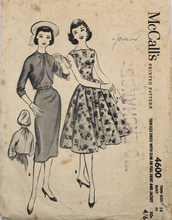 Load image into Gallery viewer, 1960’s Vintage Sewing Pattern: McCalls 4600
