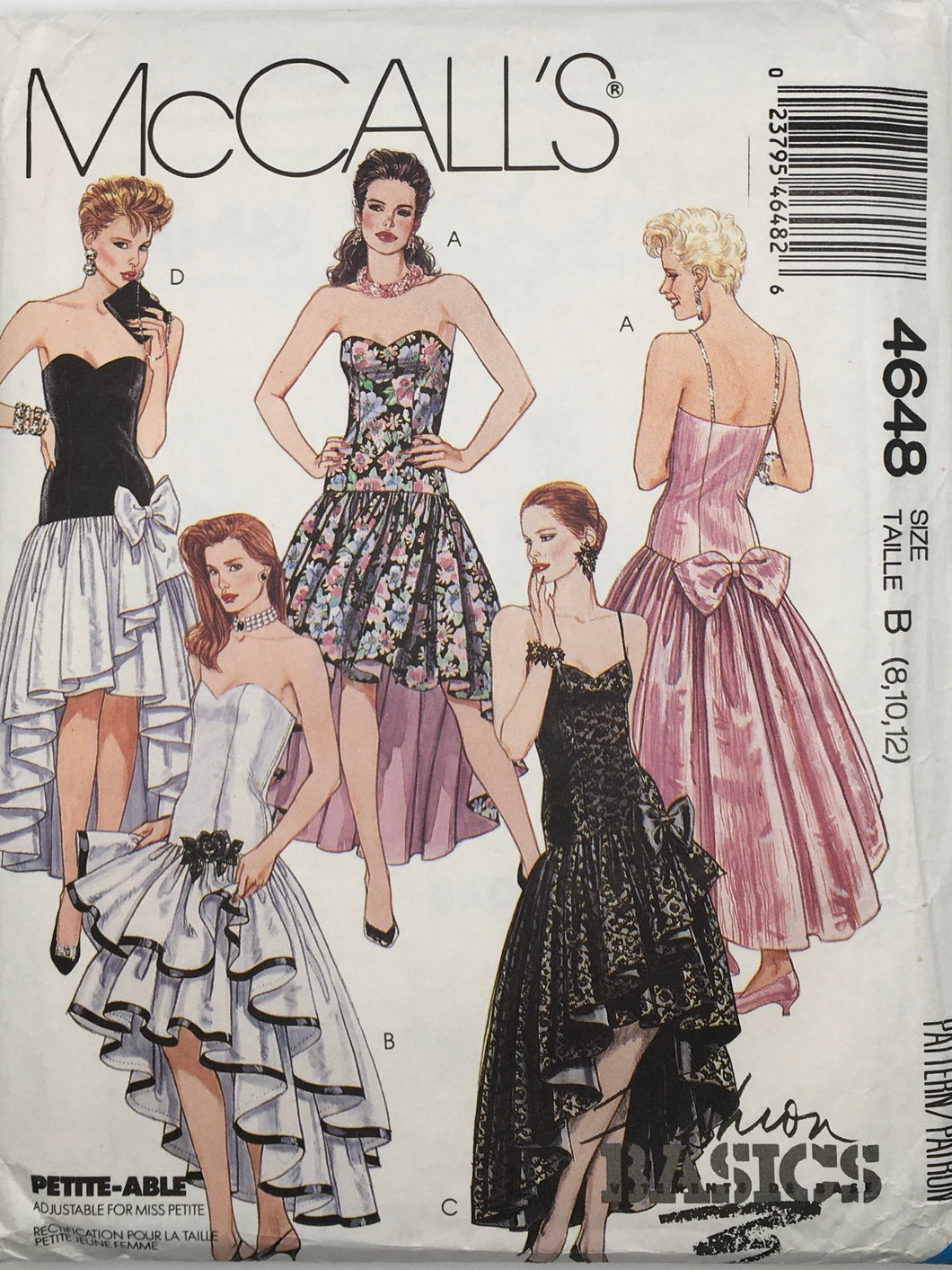 1990 Vintage Sewing Pattern: McCalls 4648