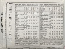 Load image into Gallery viewer, 1990 Vintage Sewing Pattern: McCalls 4892
