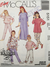 Load image into Gallery viewer, 1990 Vintage Sewing Pattern: McCalls 5151
