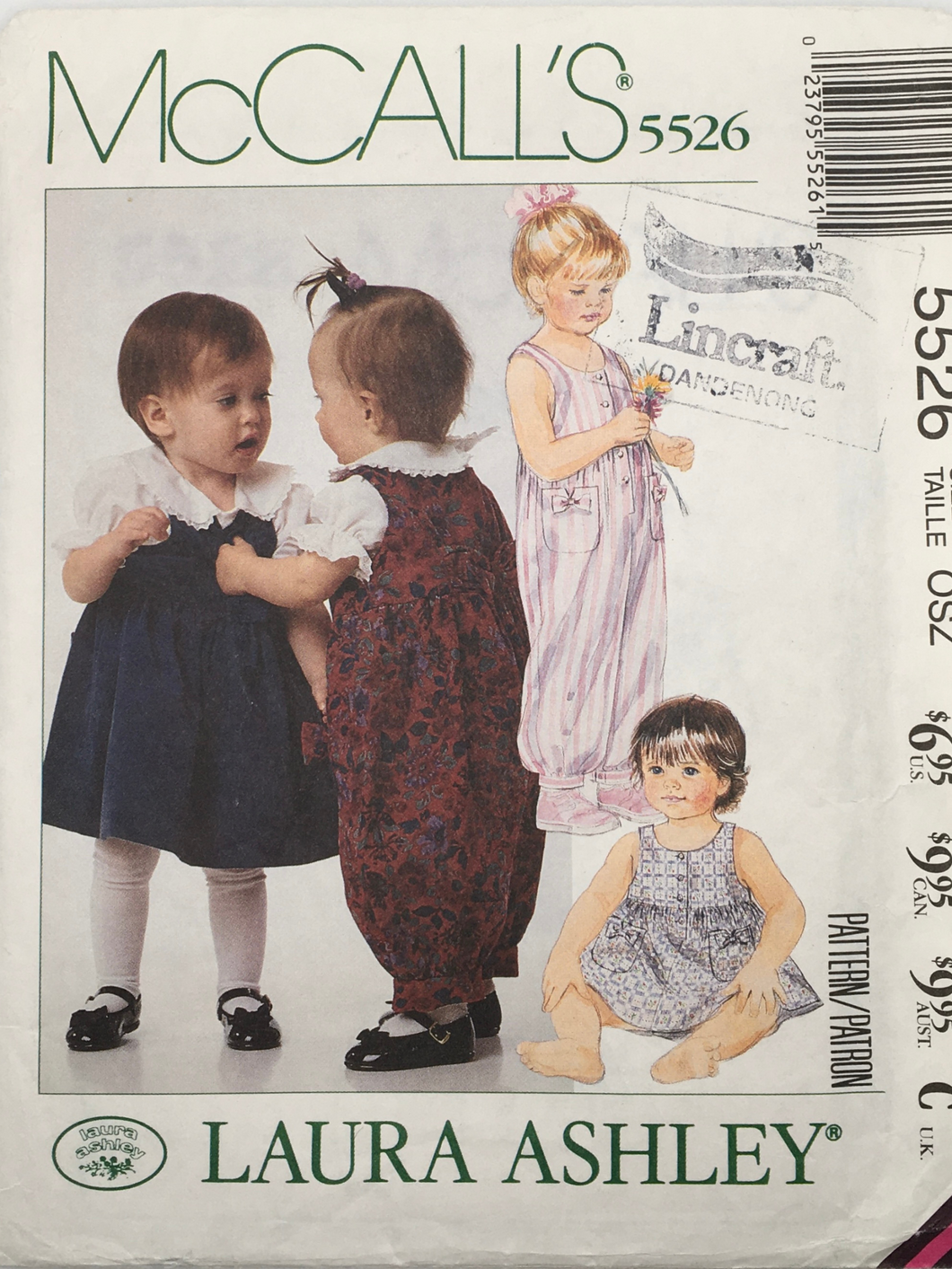 1991 Vintage Sewing Pattern: McCalls 5526