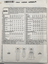 Load image into Gallery viewer, 1992 Vintage Sewing Pattern: McCalls 6035
