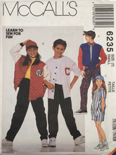 Load image into Gallery viewer, 1992 Vintage Sewing Pattern: McCalls 6235
