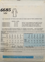 Load image into Gallery viewer, 1980’s Vintage Sewing Pattern: McCalls 6685
