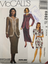 Load image into Gallery viewer, 1993 Vintage Sewing Pattern: McCalls 6862
