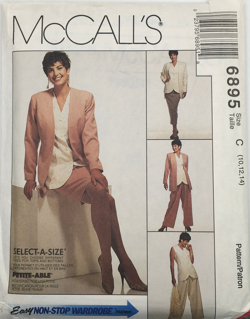 1994 Vintage Sewing Pattern: McCalls 6895