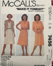 Load image into Gallery viewer, 1981 Vintage Sewing Pattern: McCalls 7456
