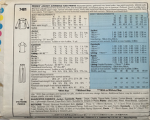 Load image into Gallery viewer, 1981 Vintage Sewing Pattern: McCalls 7481
