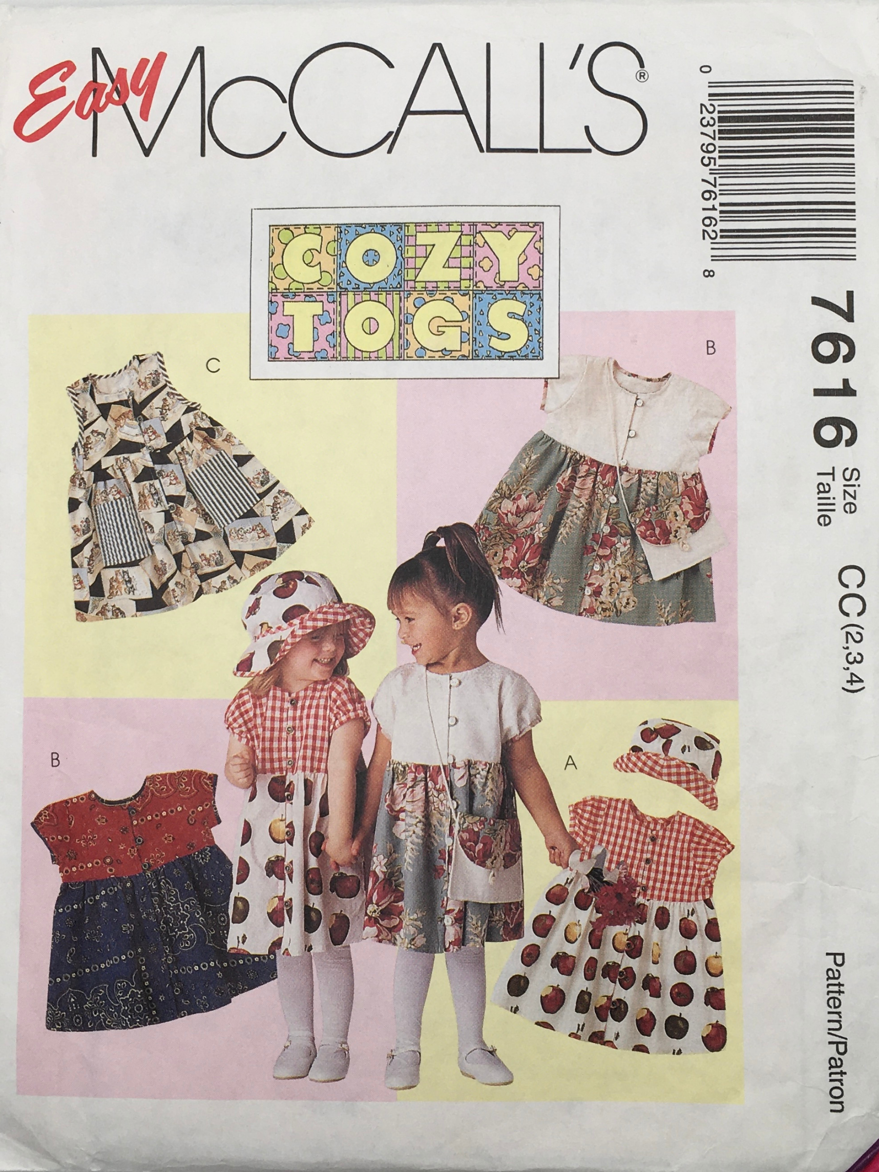 1995 Vintage Sewing Pattern: McCalls 7616 – Vintage Stitch Australia