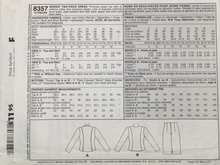 Load image into Gallery viewer, 1996 Vintage Sewing Pattern: McCalls 8357
