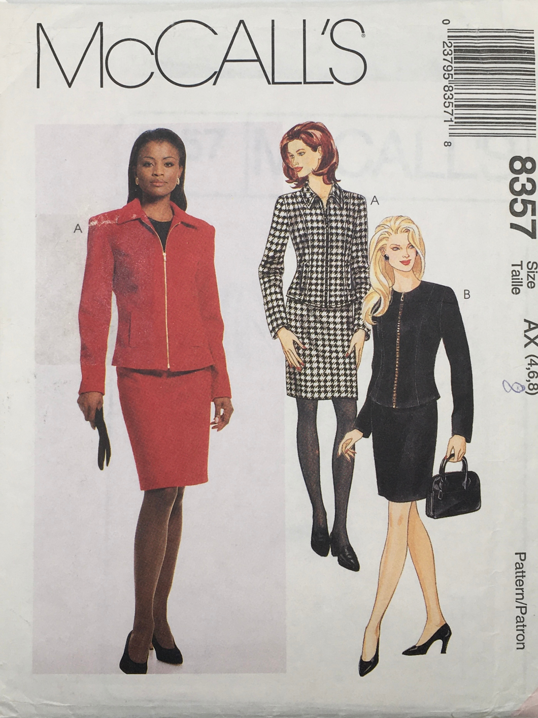 1996 Vintage Sewing Pattern: McCalls 8357