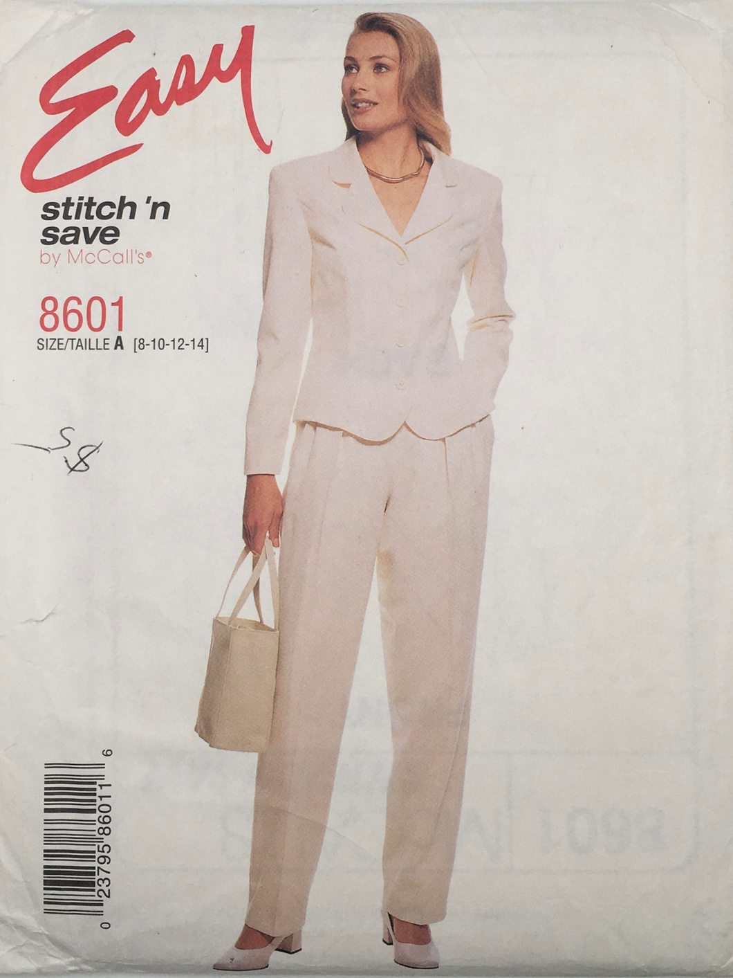 1997 Vintage Sewing Pattern: McCalls 8601