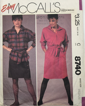 Load image into Gallery viewer, 1983 Vintage Sewing Pattern: McCalls 8740
