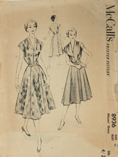 Load image into Gallery viewer, 1952 Vintage Sewing Pattern: McCalls 8936
