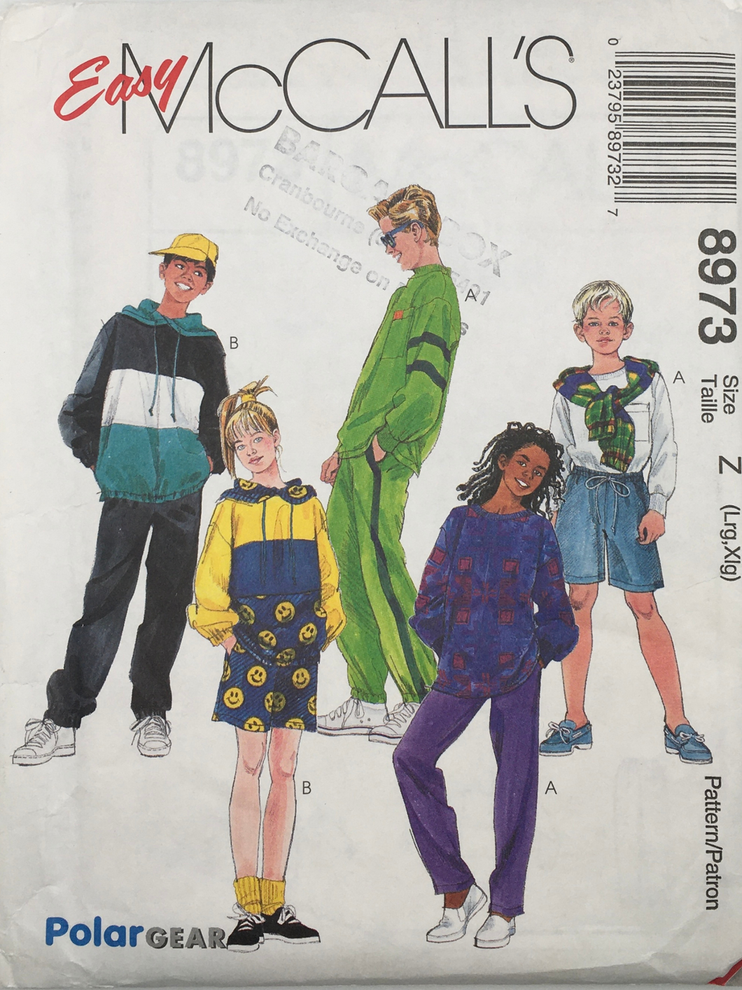 1997 Vintage Sewing Pattern: McCalls 8973