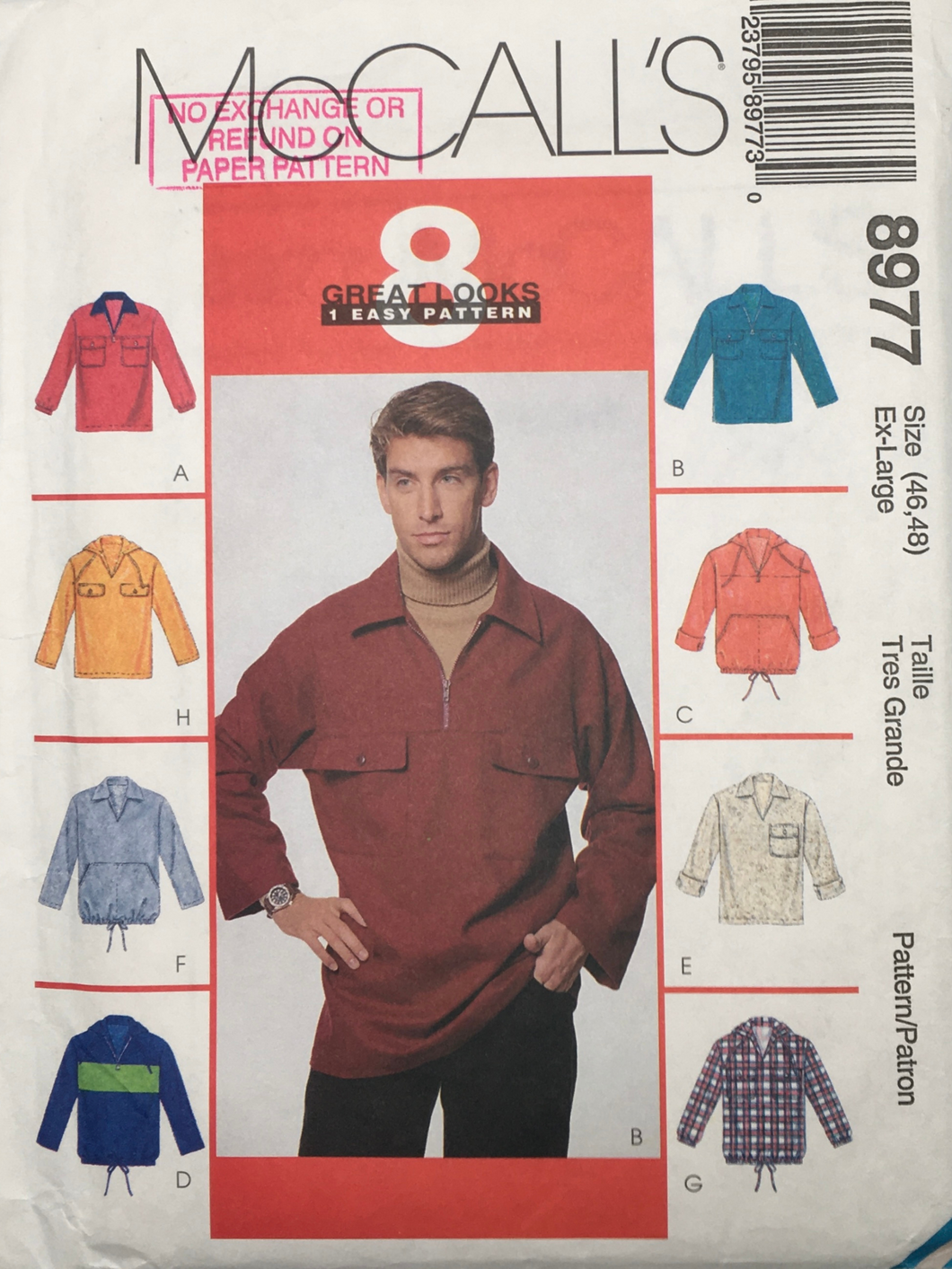 1997 Vintage Sewing Pattern: McCalls 8977