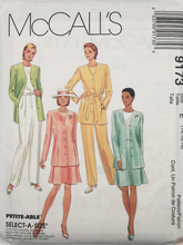 Load image into Gallery viewer, 1998 Vintage Sewing Pattern: McCalls 9173
