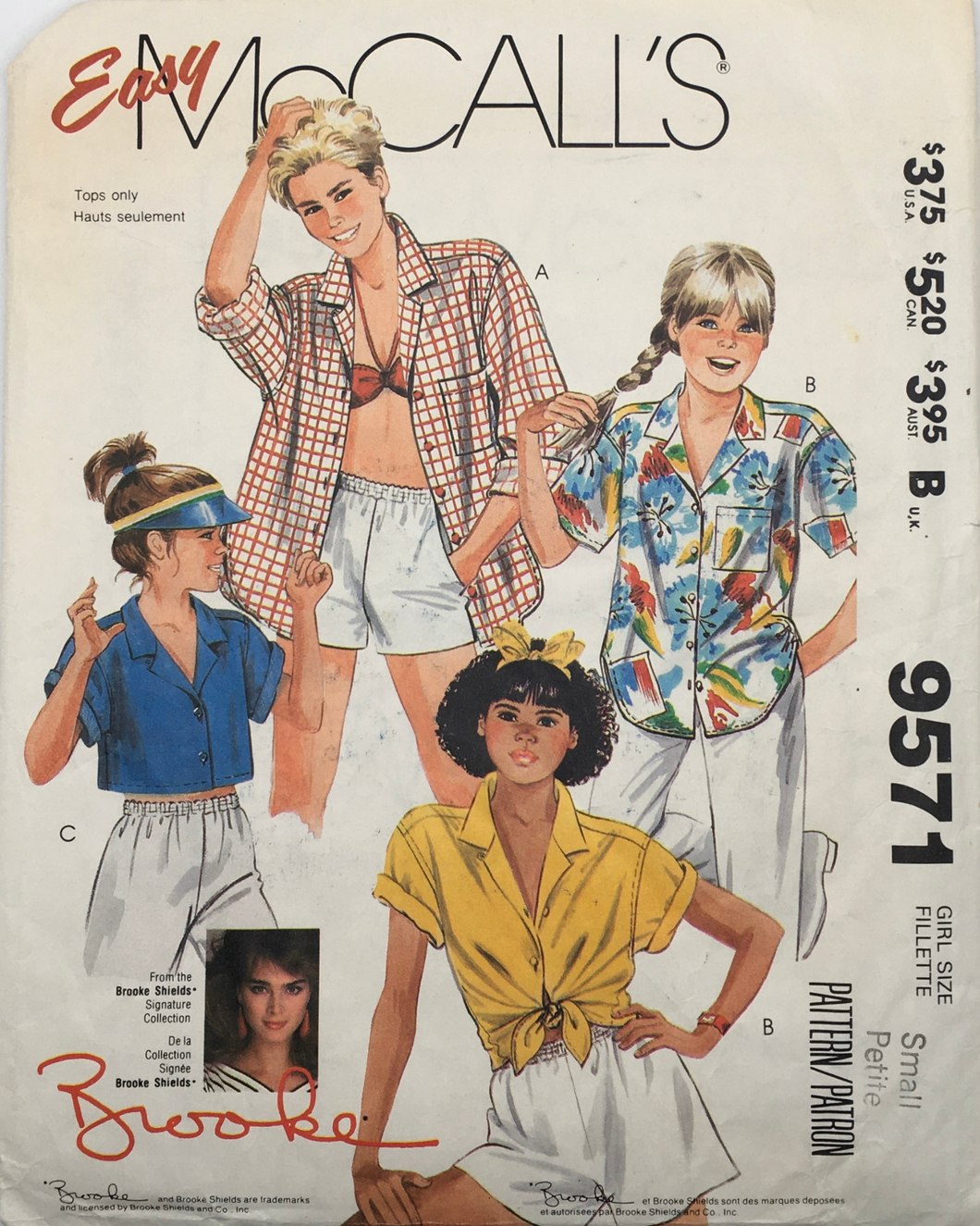 1985 Vintage Sewing Pattern: McCalls 9571