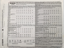 Load image into Gallery viewer, 2005  Sewing Pattern: McCalls M4836
