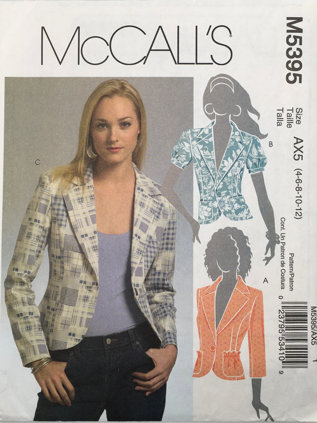 2007  Sewing Pattern: McCalls M5395