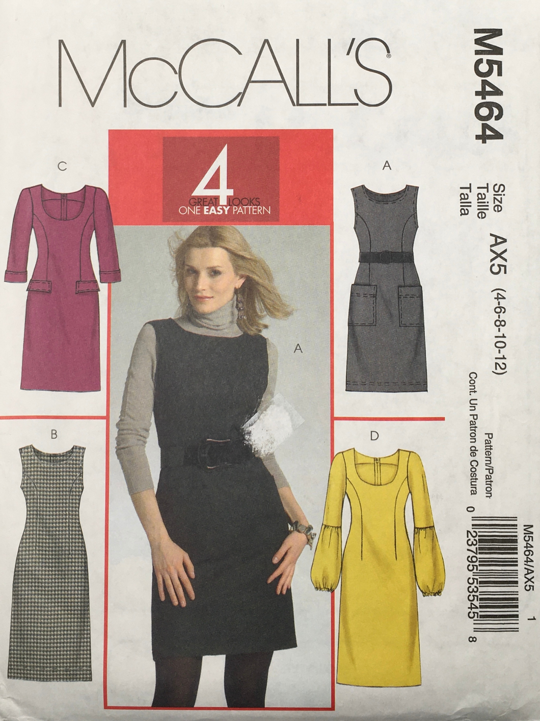 2007  Sewing Pattern: McCalls M5464