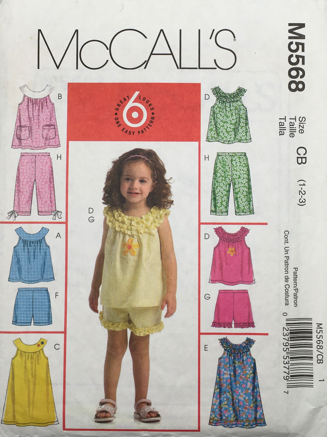 2008  Sewing Pattern: McCalls M5568