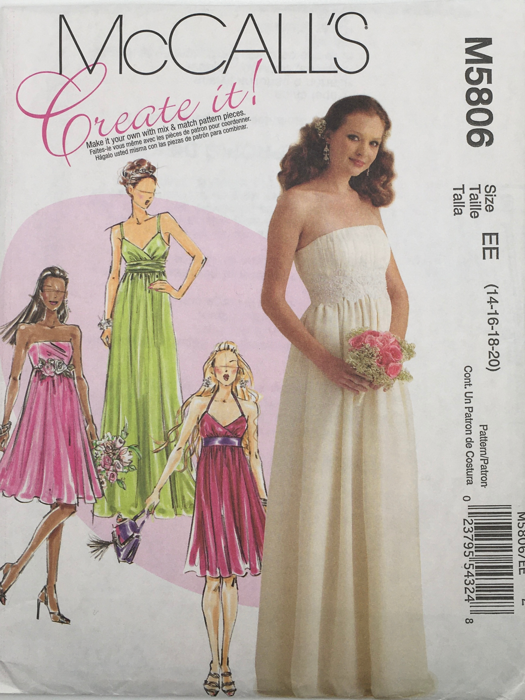 2009  Sewing Pattern: McCalls M5806