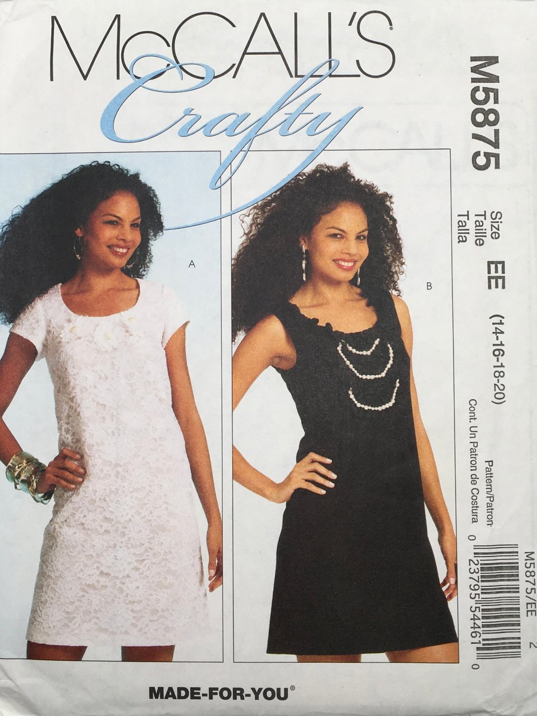 2009  Sewing Pattern: McCalls M5875