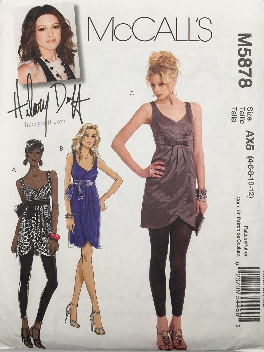 2008  Sewing Pattern: McCalls M5878