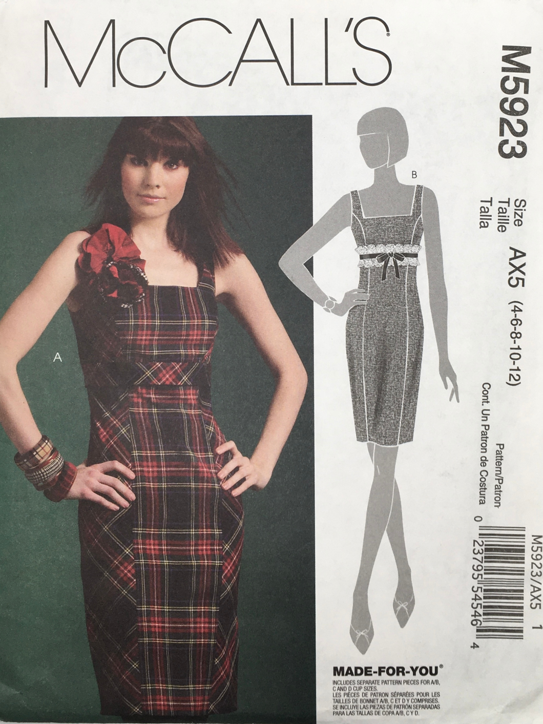 2009  Sewing Pattern: McCalls M5923