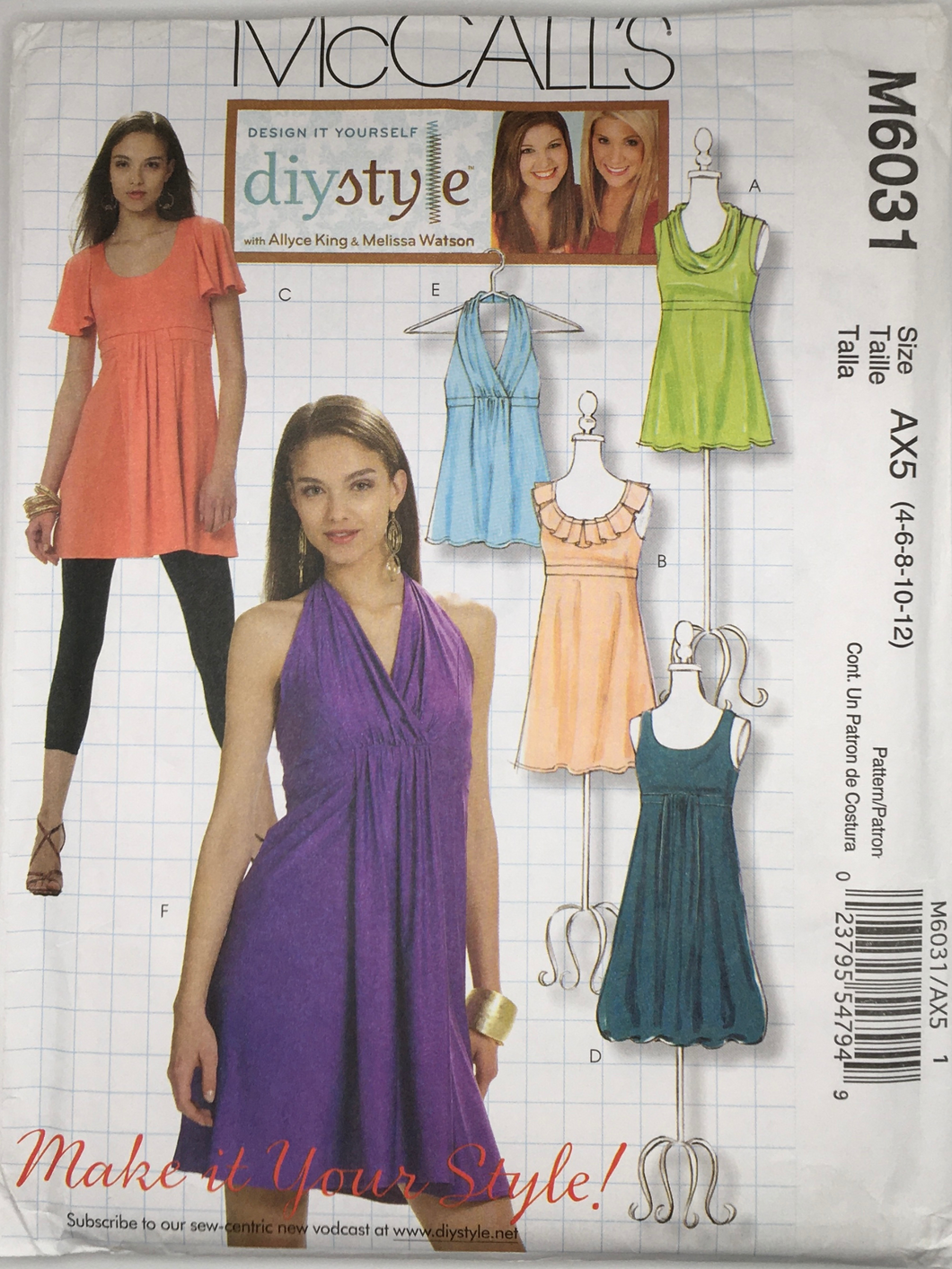 2010  Sewing Pattern: McCalls M6031