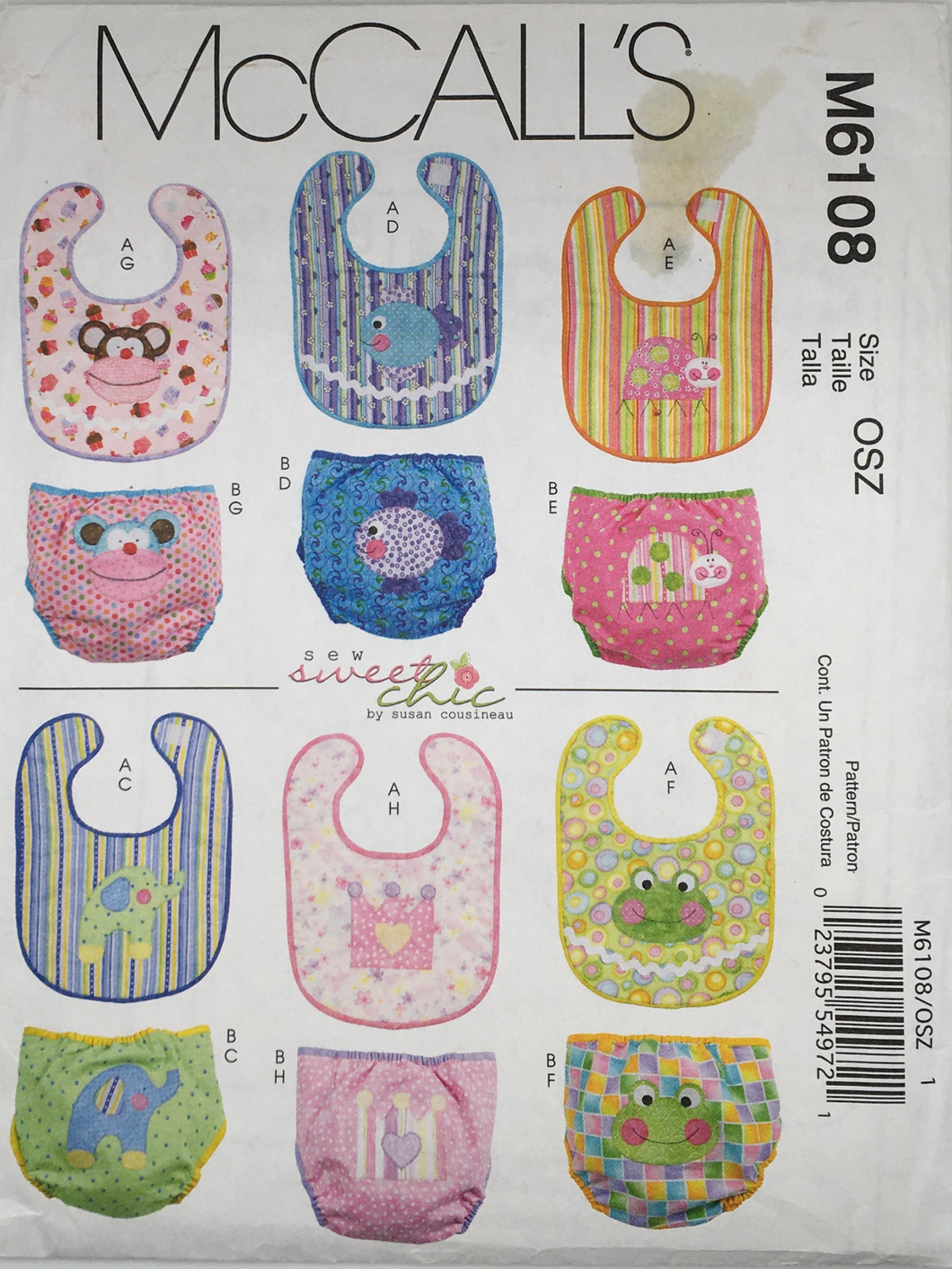 2010  Sewing Pattern: McCalls M6108