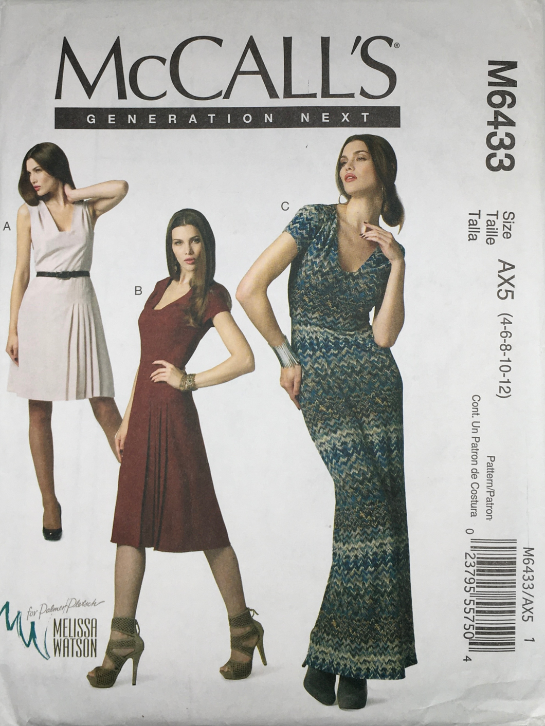 2011  Sewing Pattern: McCalls M6433