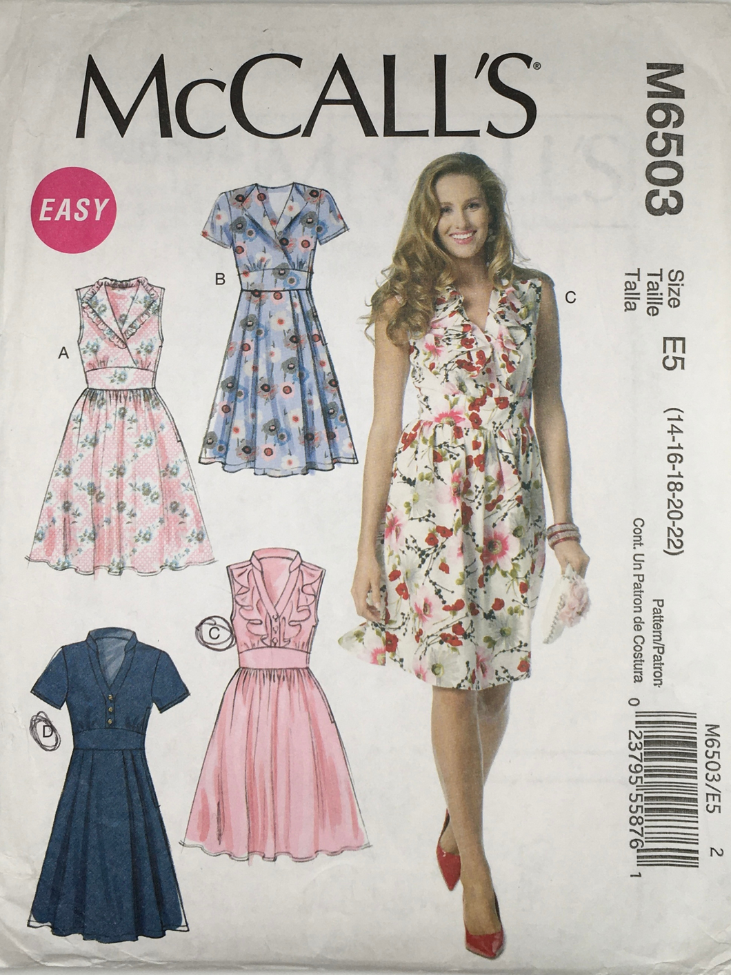 2012  Sewing Pattern: McCalls M6503