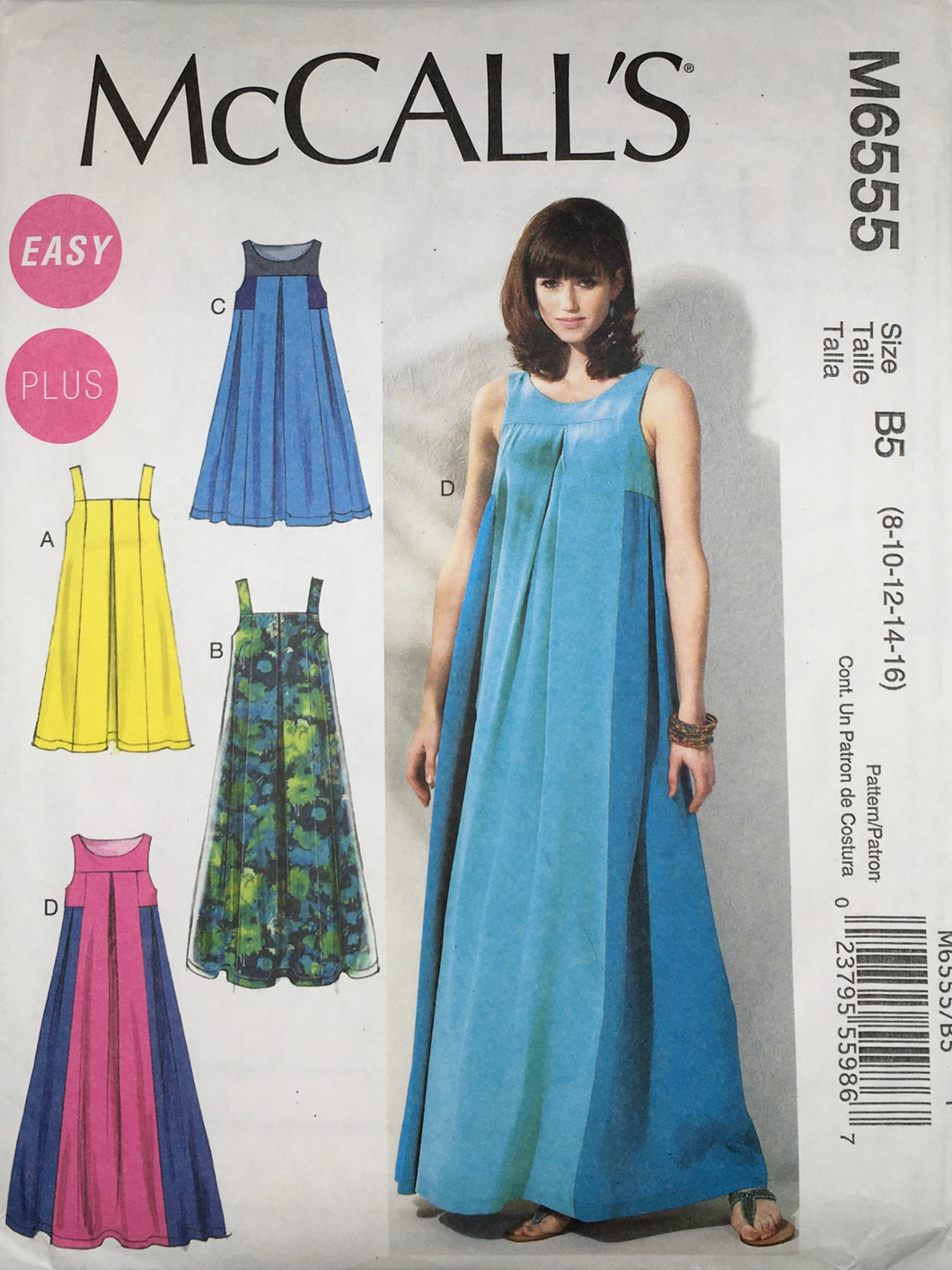 2012  Sewing Pattern: McCalls M6555