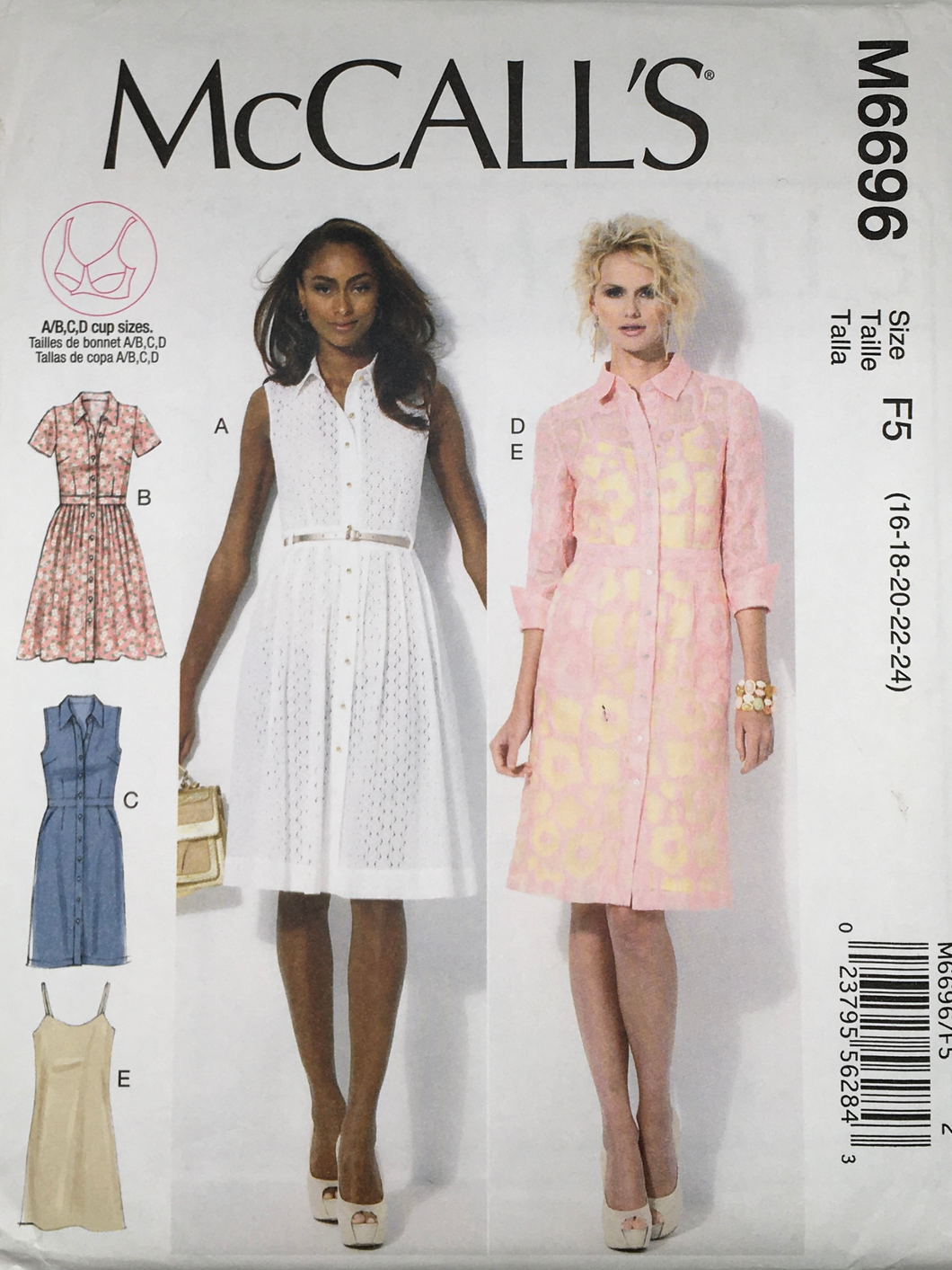 2013  Sewing Pattern: McCalls M6696