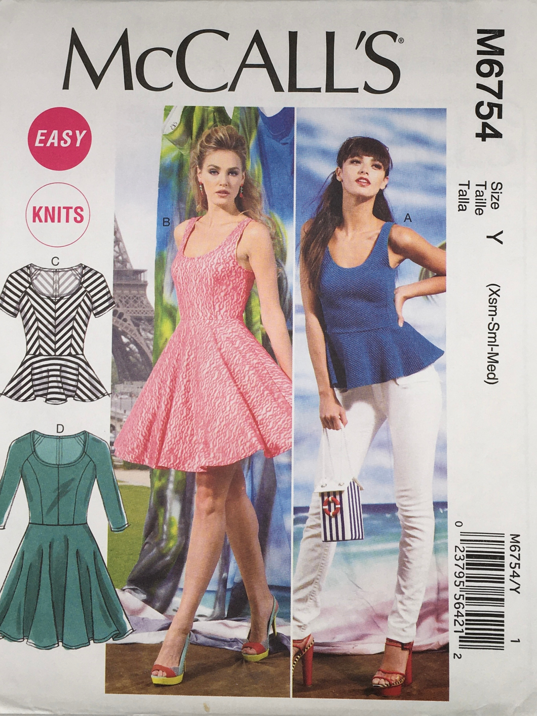 2013  Sewing Pattern: McCalls M6754