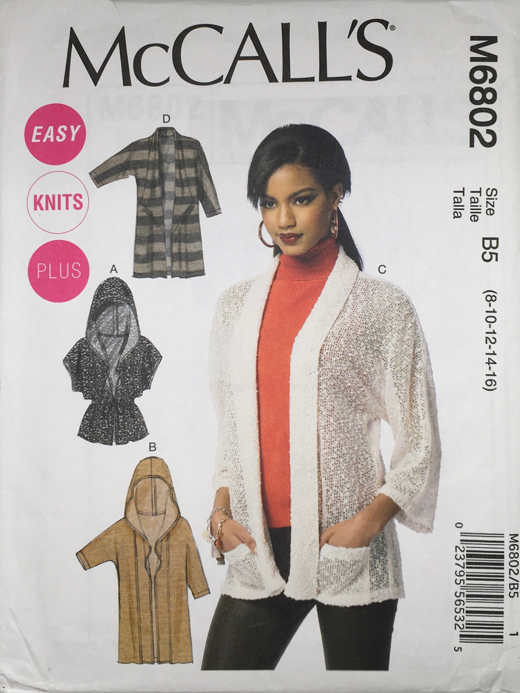 2013  Sewing Pattern: McCalls M6802