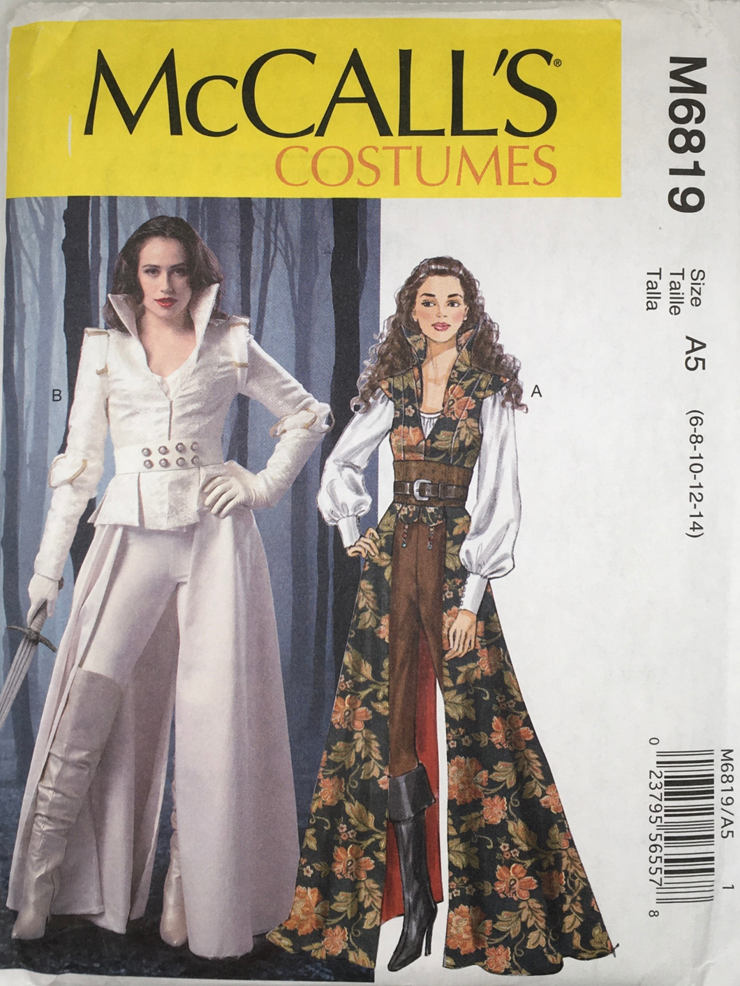 2013 Sewing Pattern: McCalls M6819