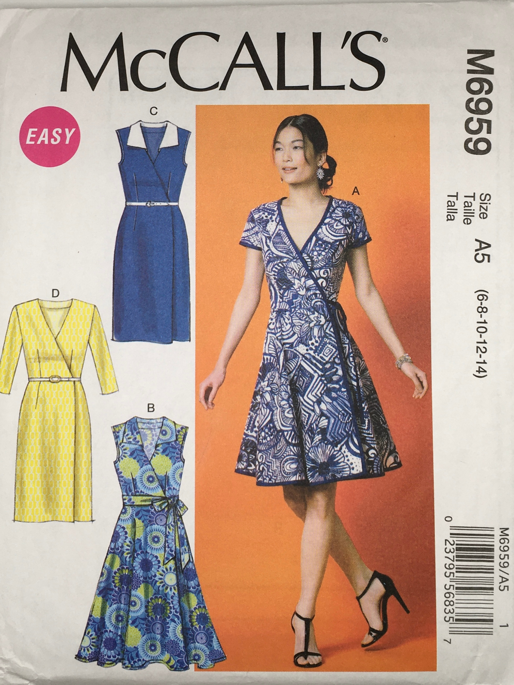 2014  Sewing Pattern: McCalls M6959