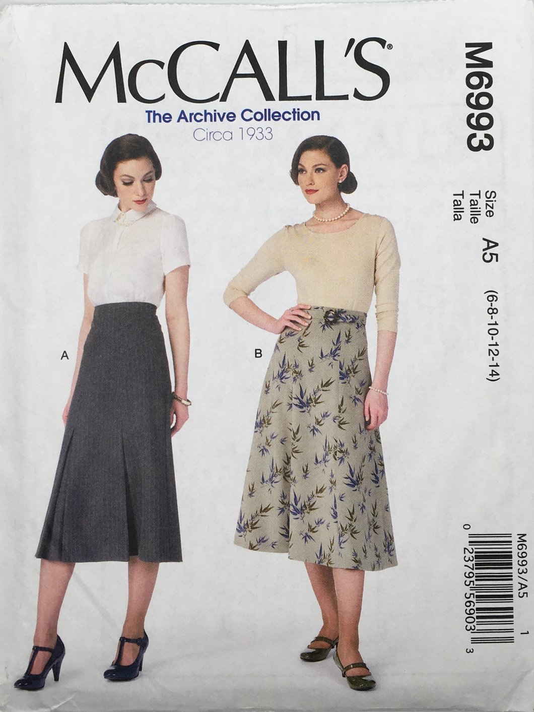 1933 Sewing Pattern: McCalls M6993